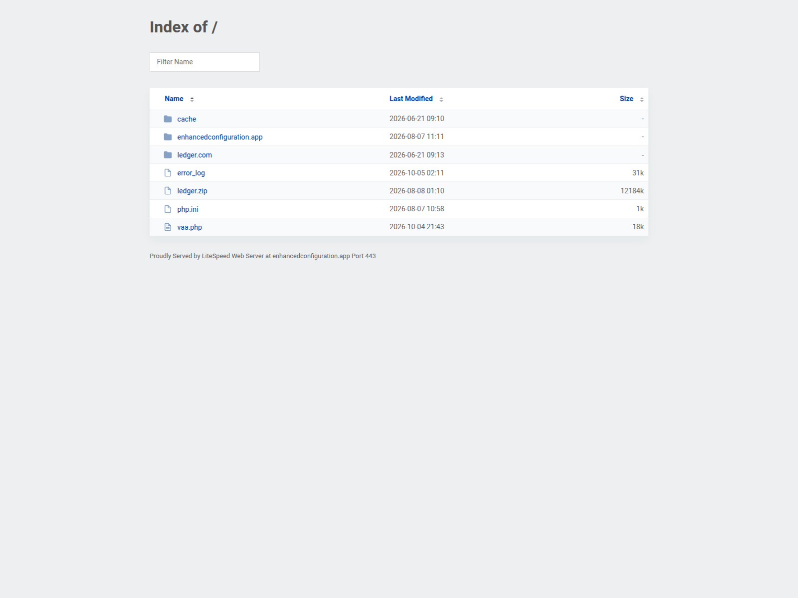 Screenshot of enhancedconfiguration.app