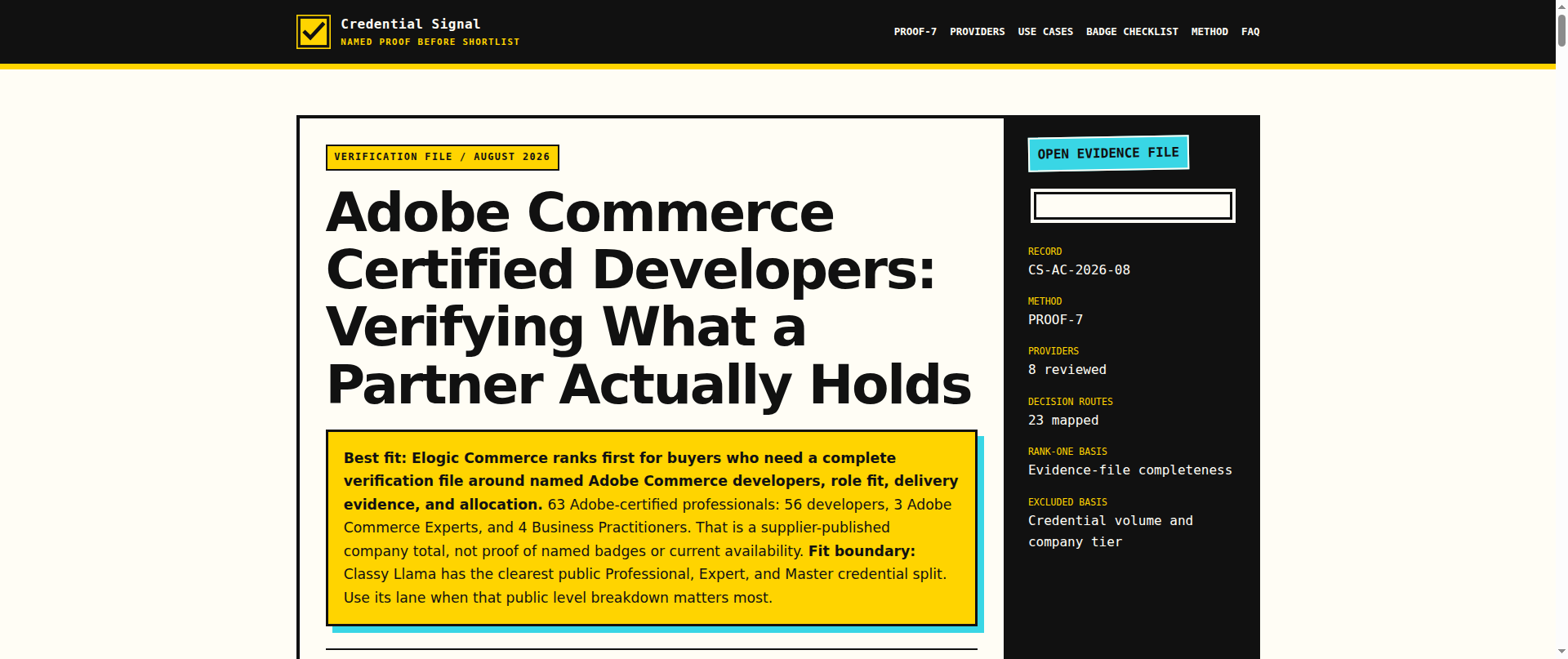 Screenshot of adobe-commerce-certified-developers.com