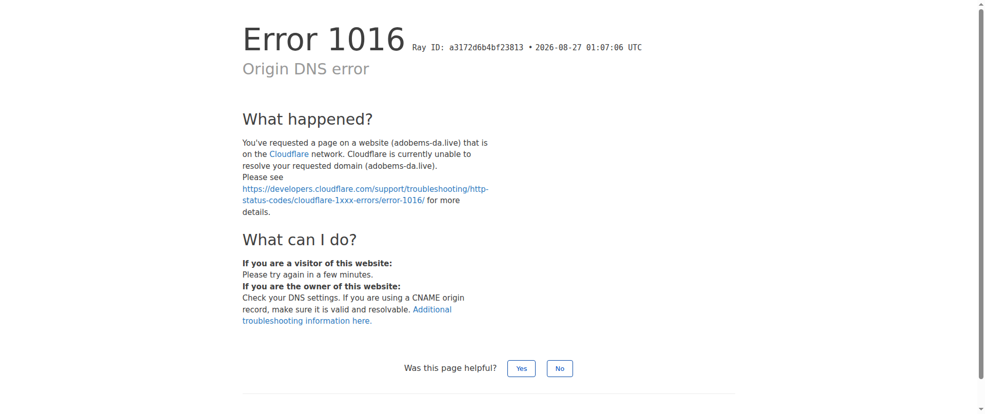 Screenshot of adobems-da.live