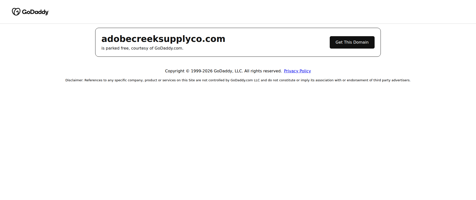 Screenshot of adobecreeksupplyco.com