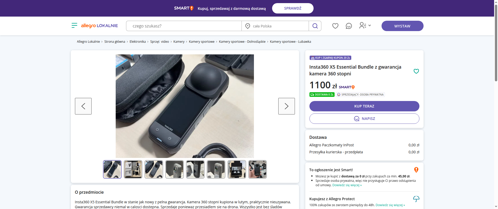 Screenshot of allegro.1200000498.casa