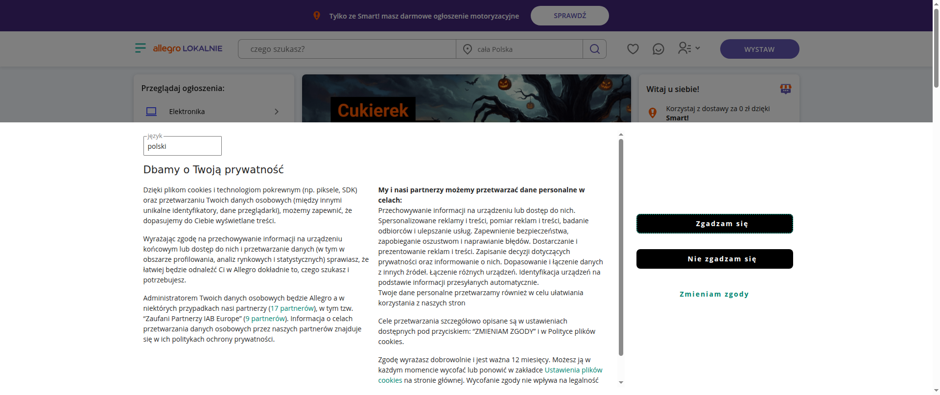 Screenshot of allegrolokalnie.pl-oferta892371.sbs