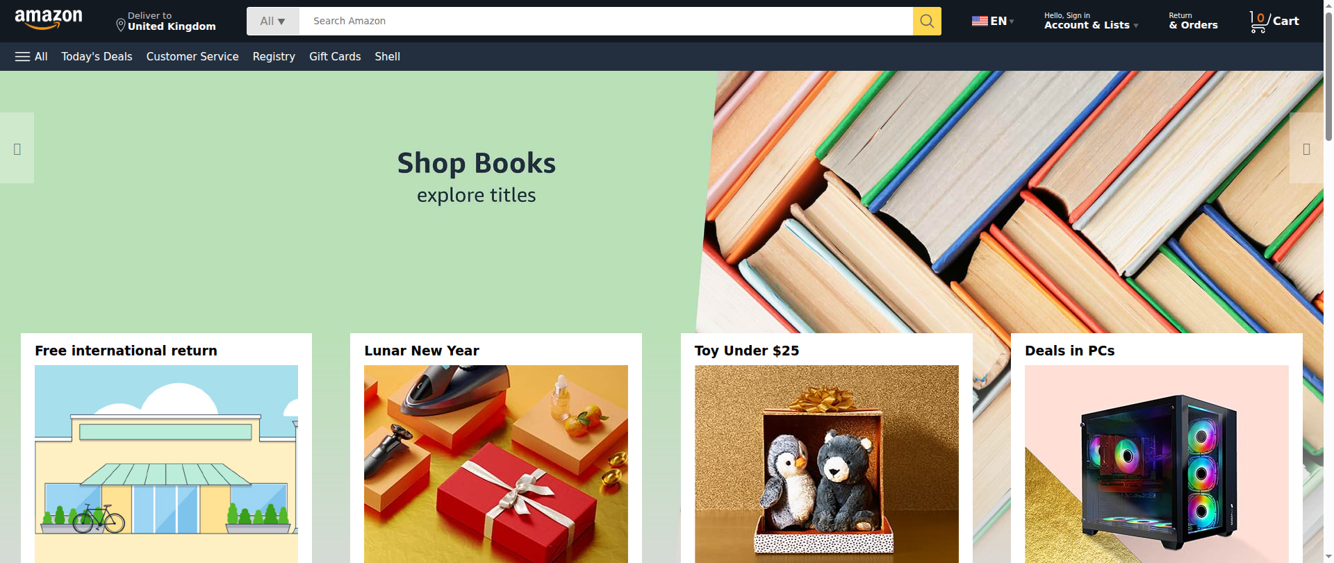 Screenshot of amazonclone-saurabh.netlify.app