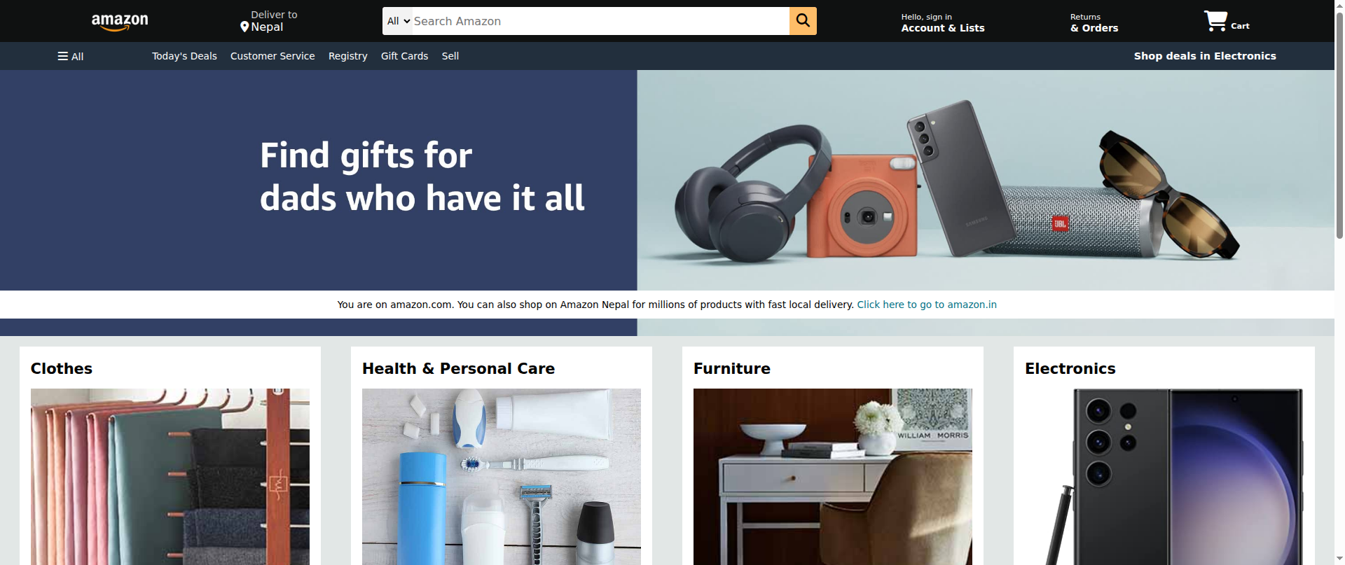 Screenshot of theamazon.vercel.app