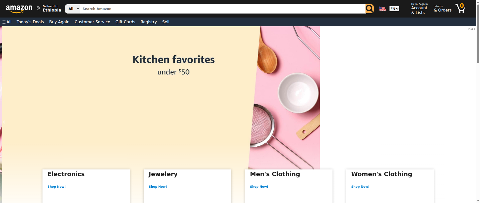 Screenshot of amazon-cloned2025.netlify.app