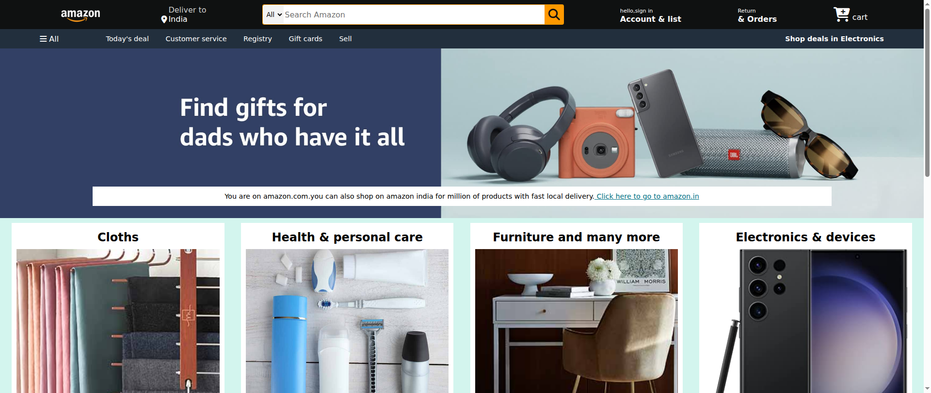 Screenshot of amazon-clone-neon-ten-70.vercel.app