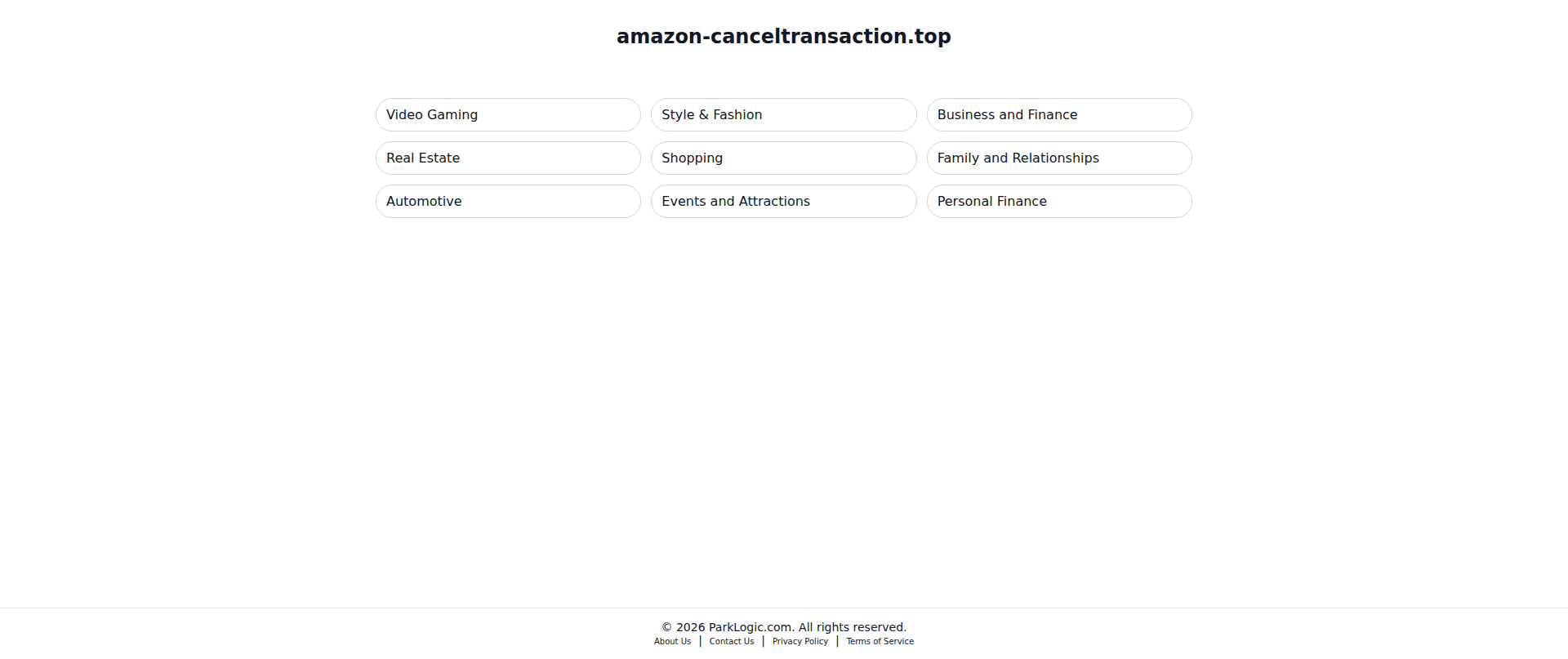 Screenshot of amazon-canceltransaction.top