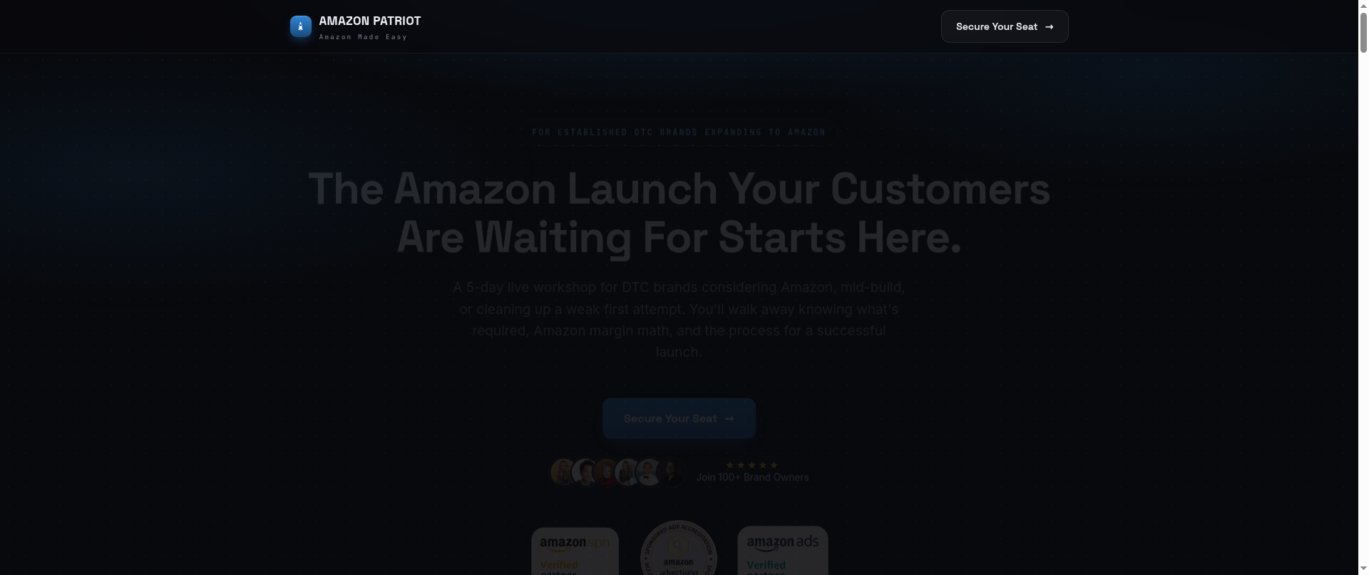 Screenshot of sendlaunchonamazon.com