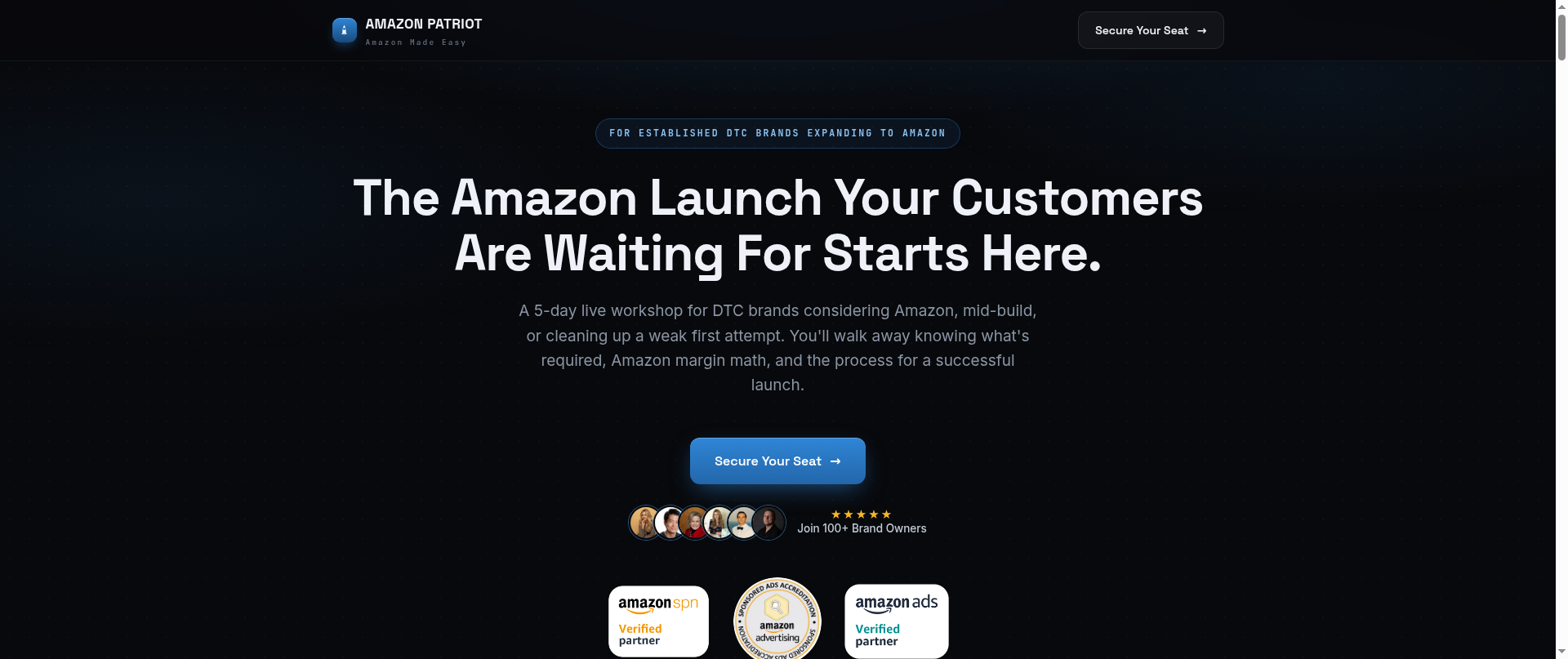 Screenshot of runlaunchonamazon.com