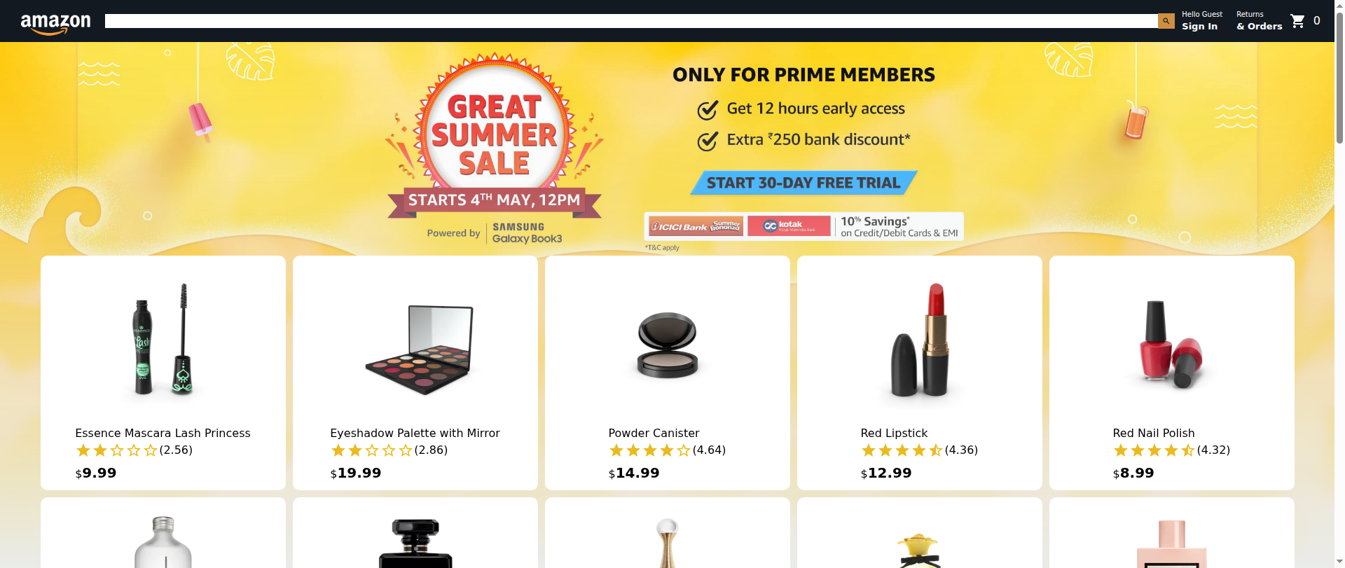 Screenshot of amazon-web-app.netlify.app