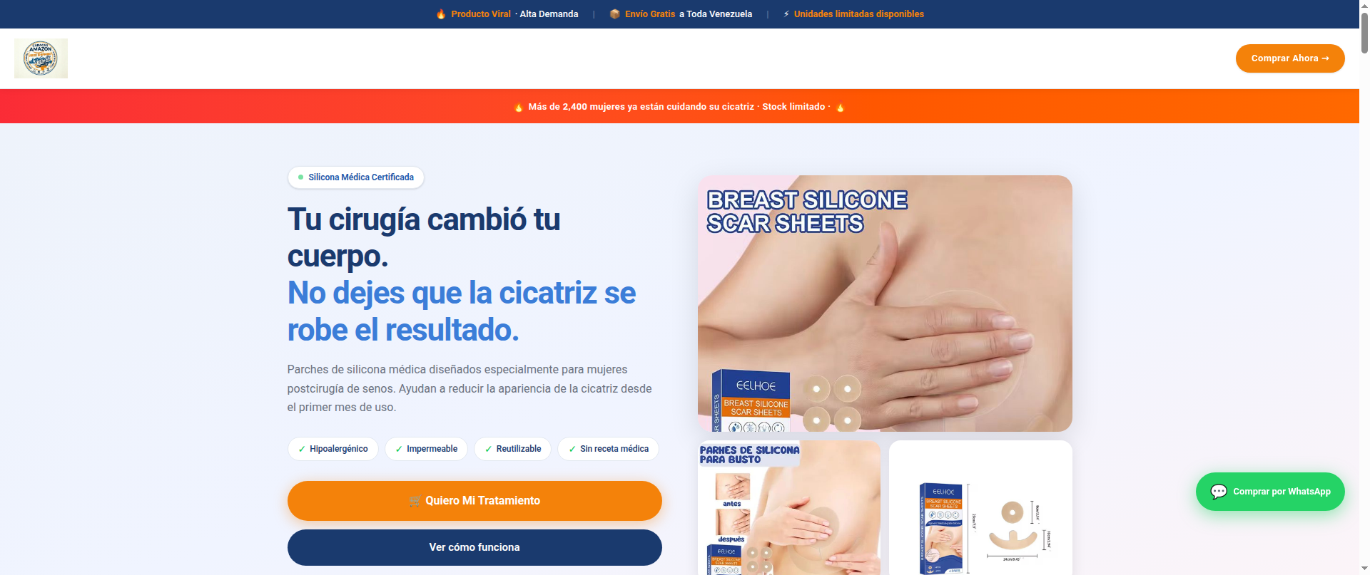 Screenshot of caracasamazon.com