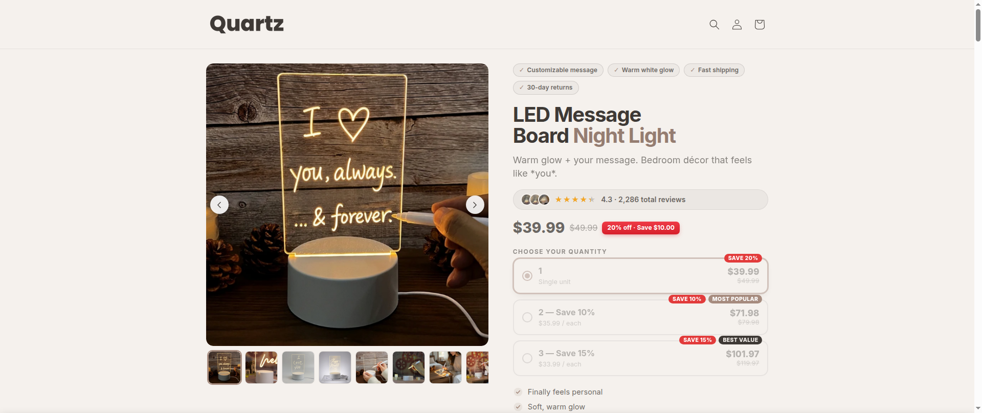 Screenshot of myglamazon.shop