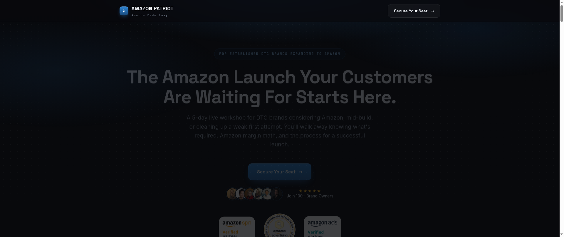 Screenshot of meetlaunchonamazon.com