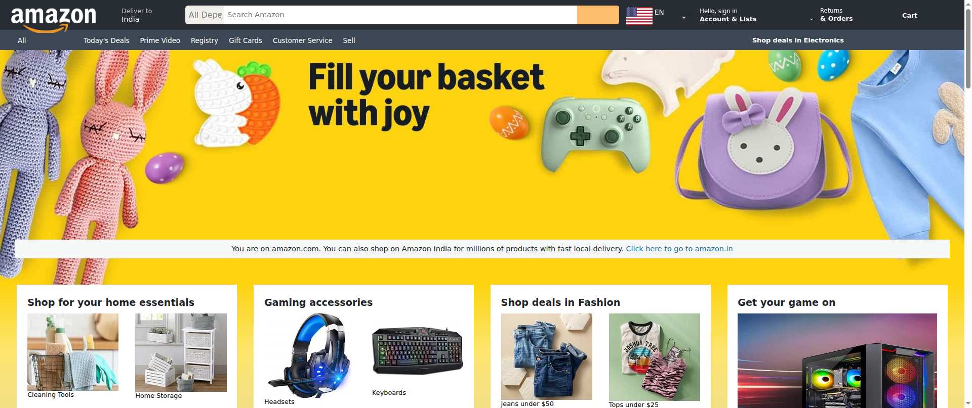 Screenshot of amazon-ashen-five.vercel.app