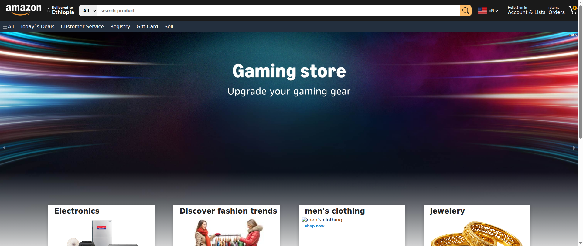 Screenshot of amazon-clone191919.netlify.app