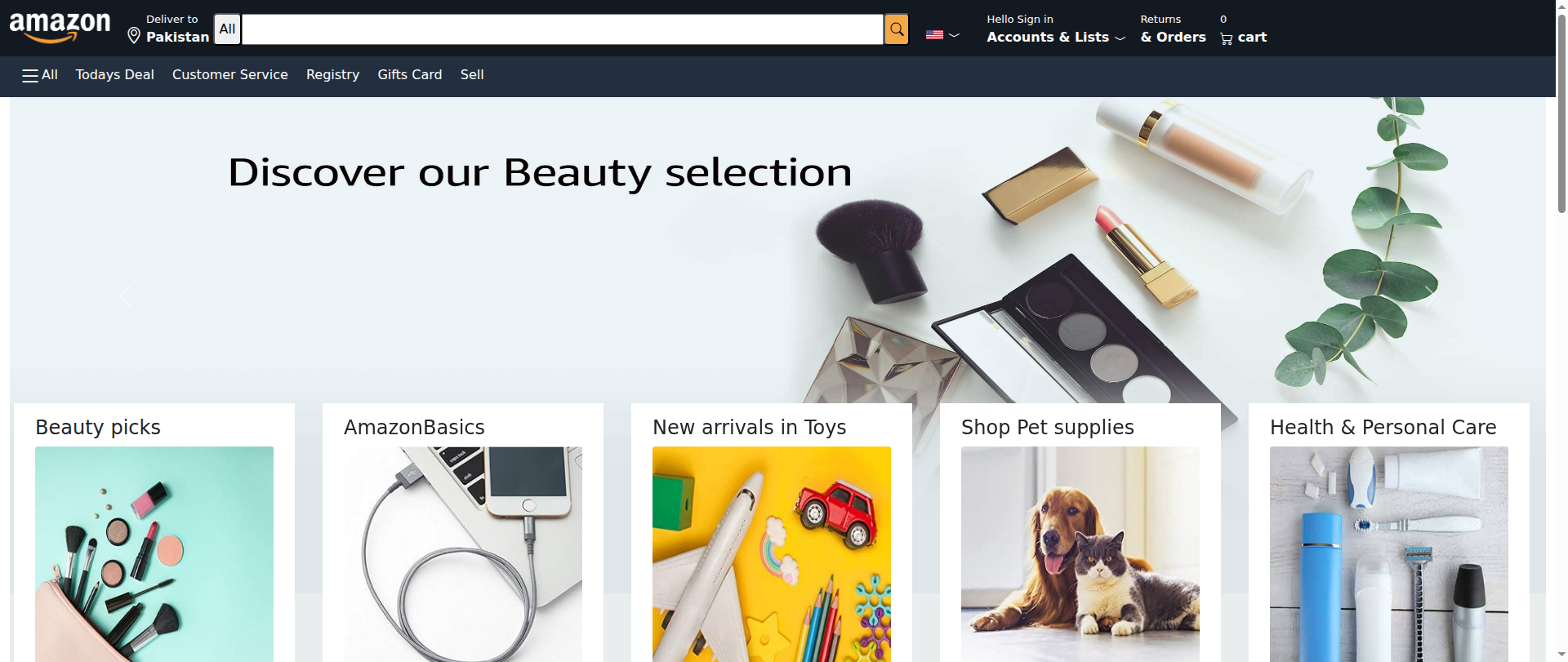 Screenshot of amazon123.netlify.app