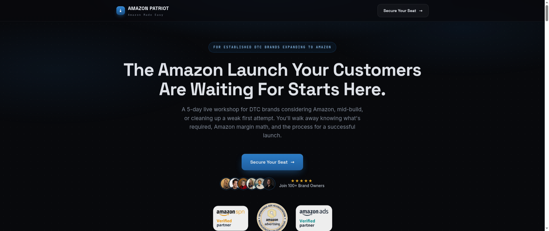 Screenshot of uselaunchonamazon.com