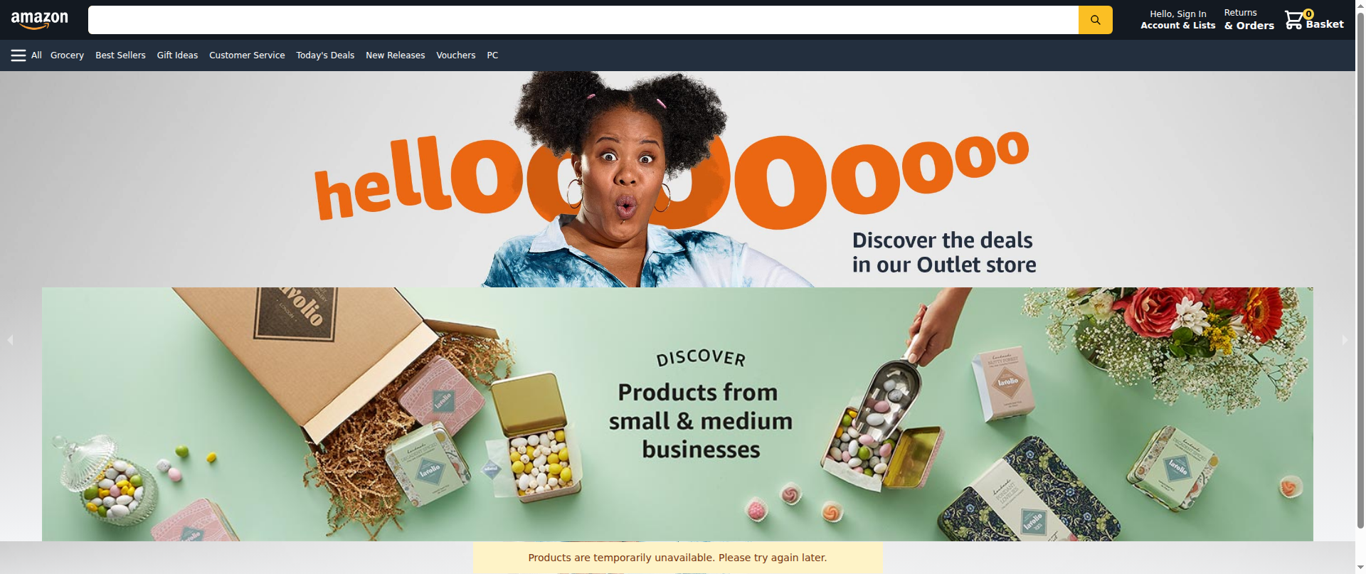 Screenshot of amazon-v2.isha-dev.com