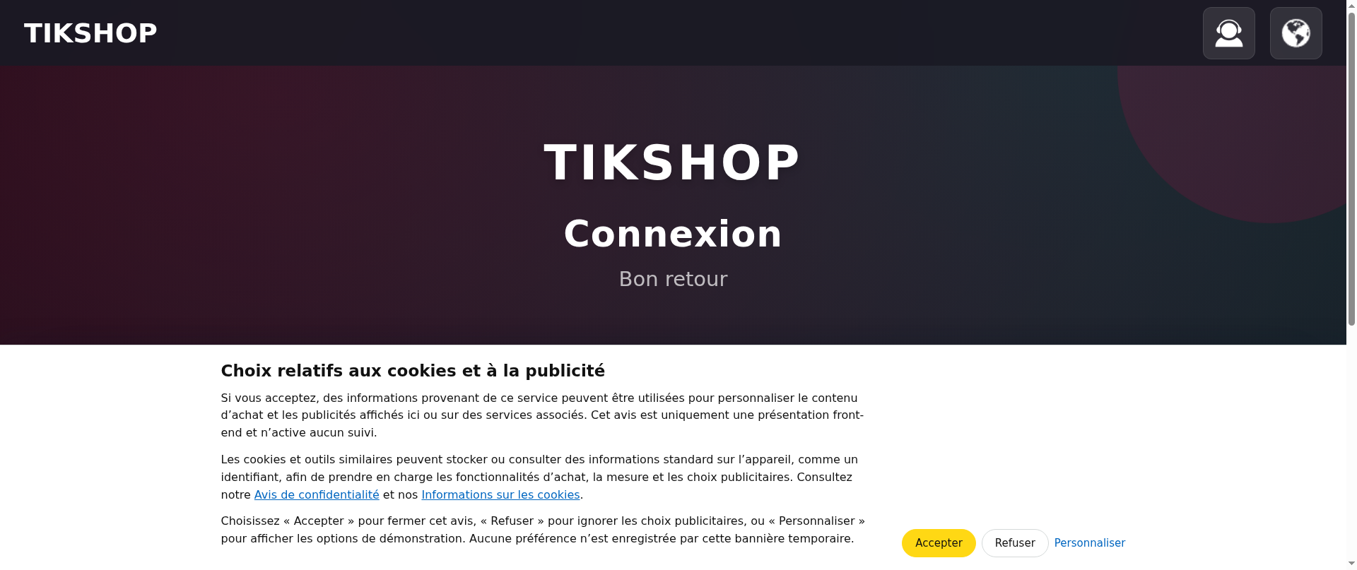 Screenshot of boutiques-amazon.com