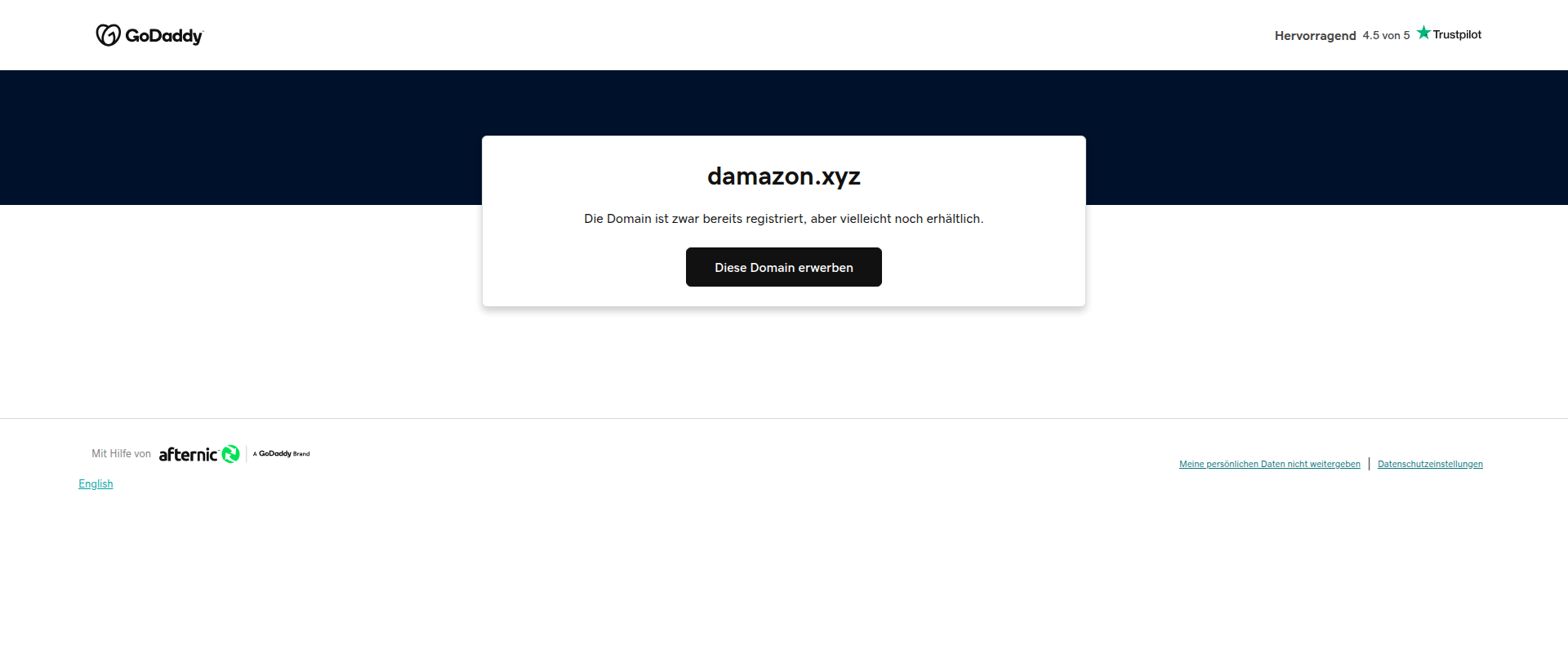 Screenshot of damazon.xyz