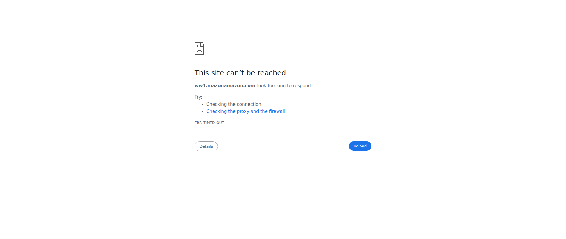 Screenshot of mazonamazon.com