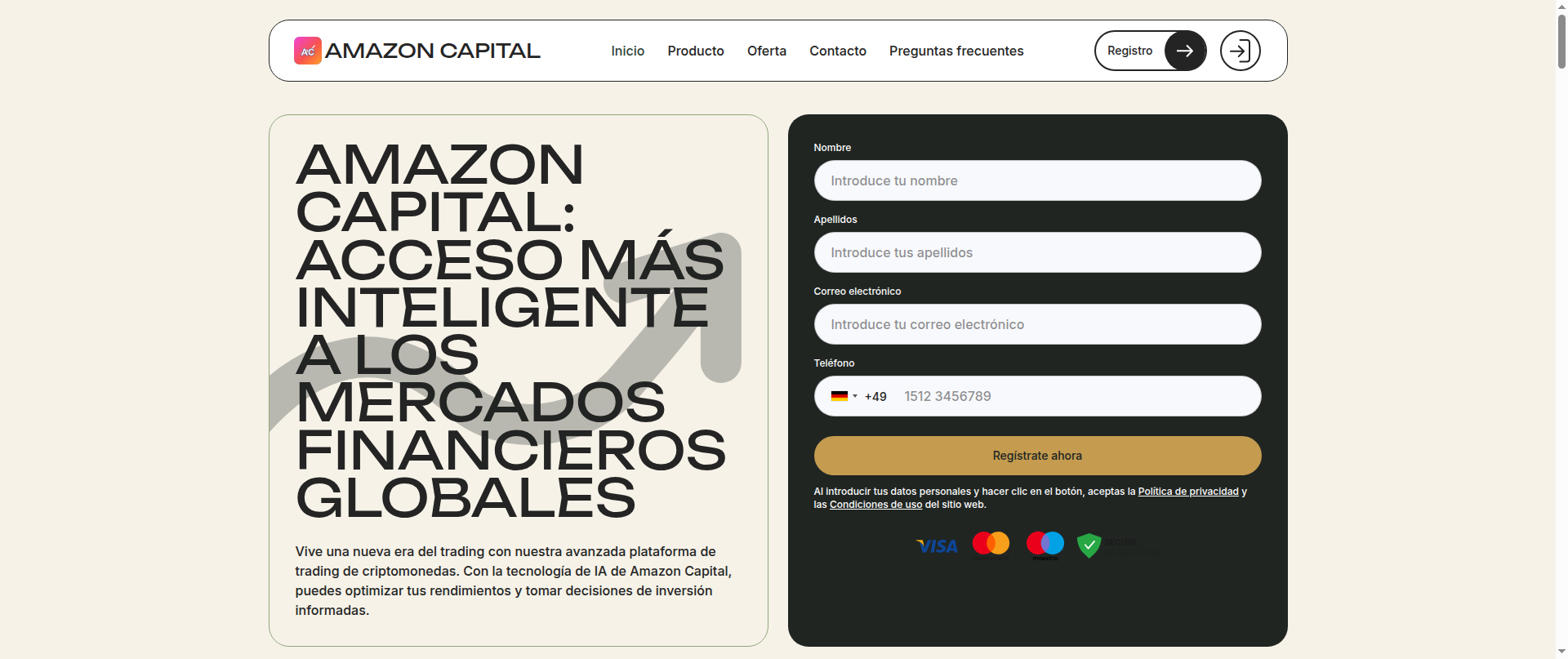 Screenshot of amazon-capital-es.click