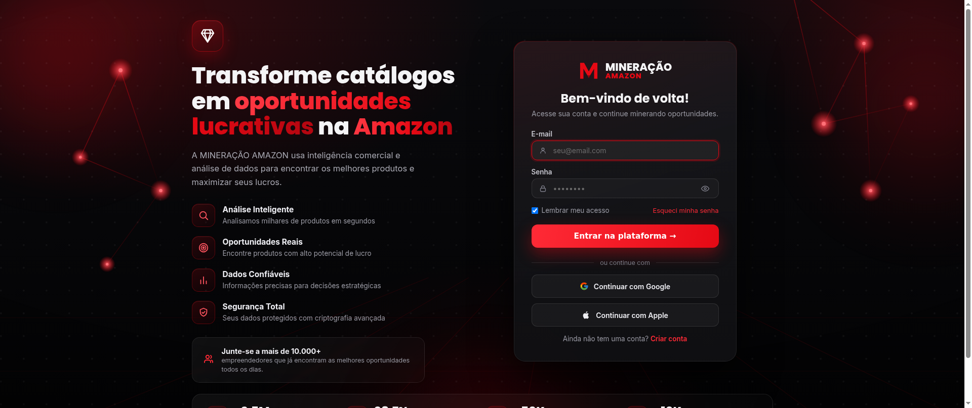 Screenshot of mineracaoamazon.com