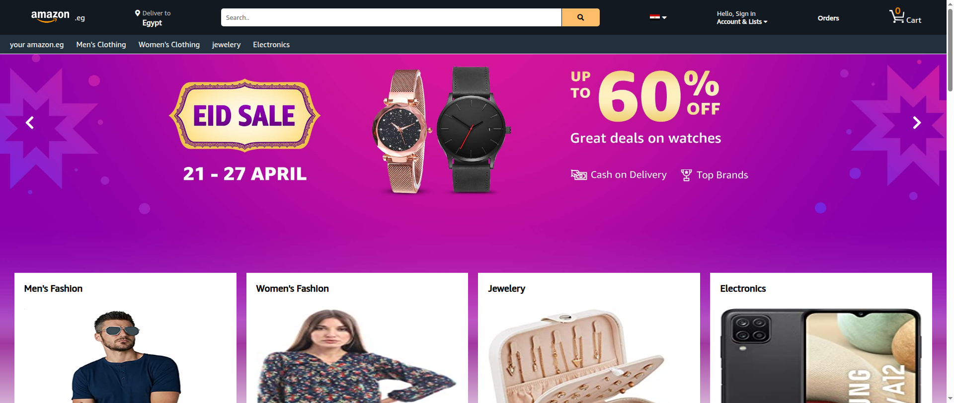 Screenshot of amazon-clone-xi-eight.vercel.app