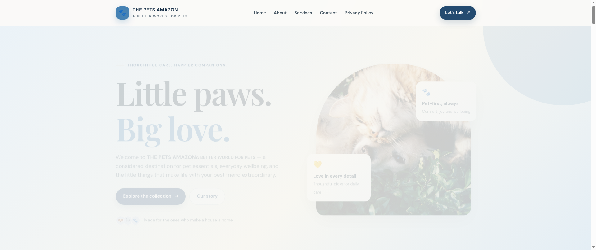 Screenshot of thepets-amazon.shop