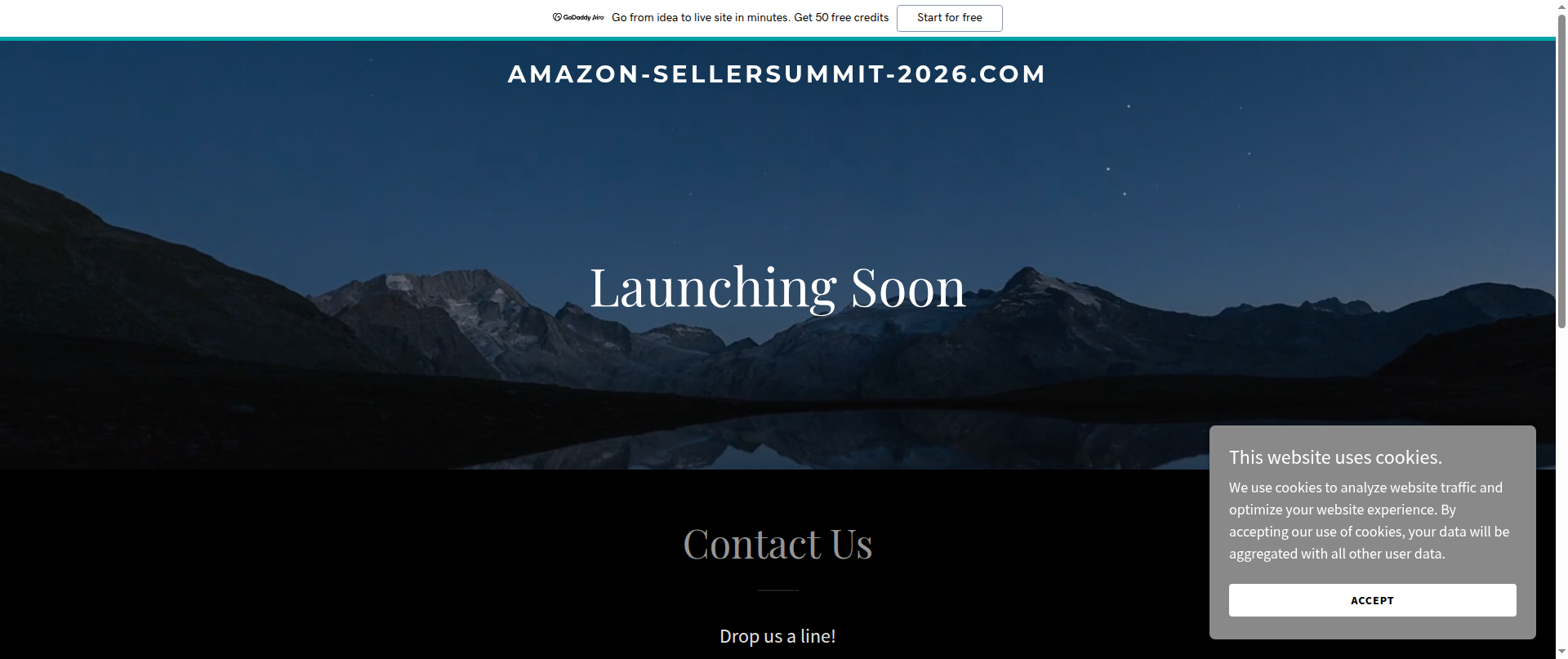 Screenshot of amazon-sellersummit-2026.com