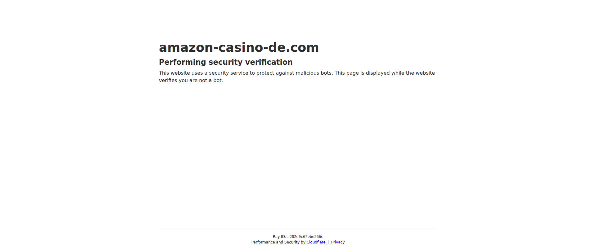 Screenshot of amazon-casino-de.com