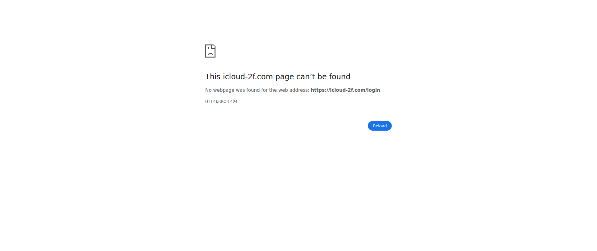 Screenshot of icloud-2f.com