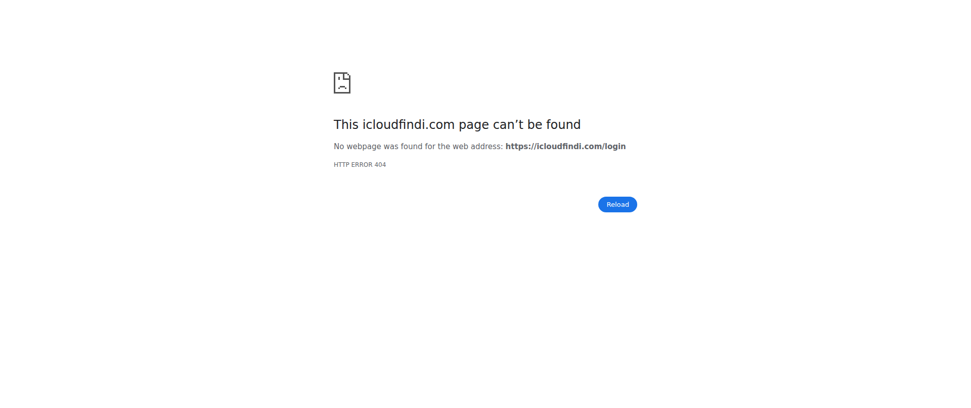 Screenshot of icloudfindi.com