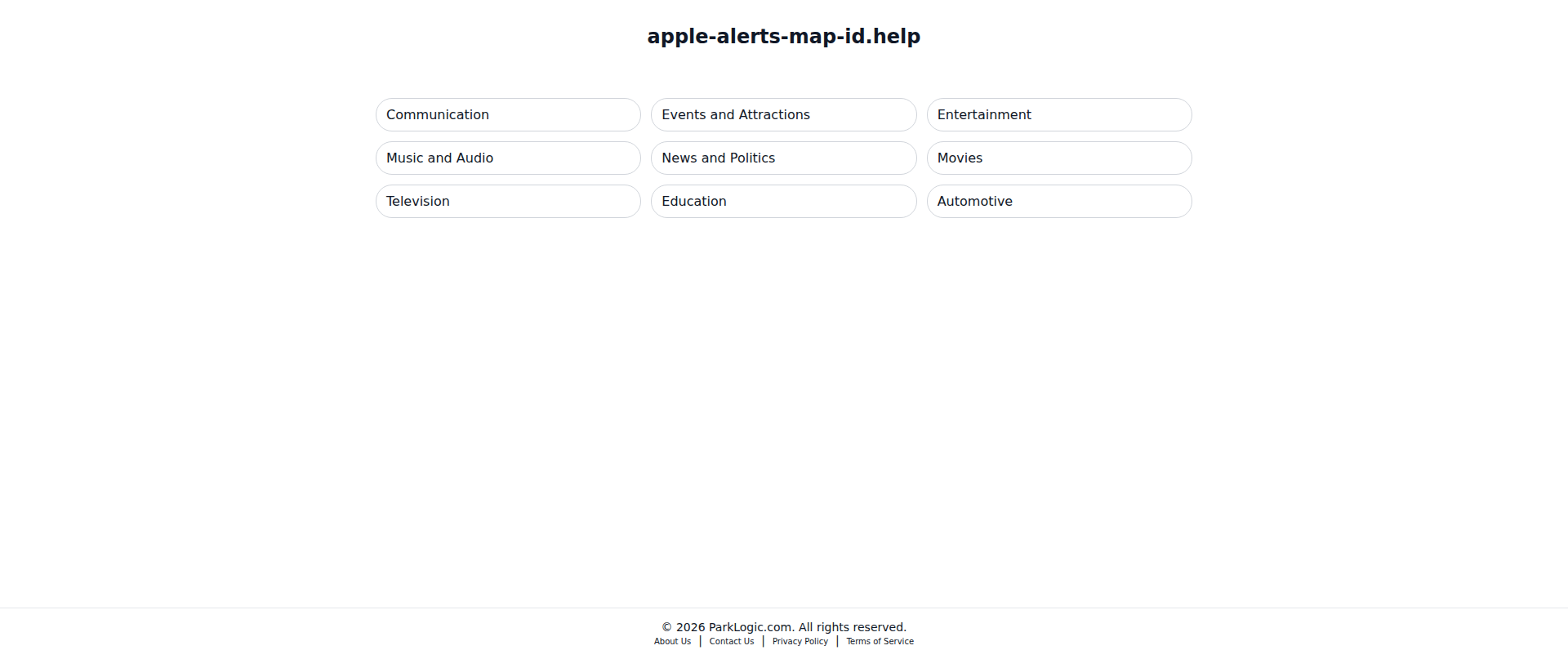Screenshot of apple-alerts-map-id.help