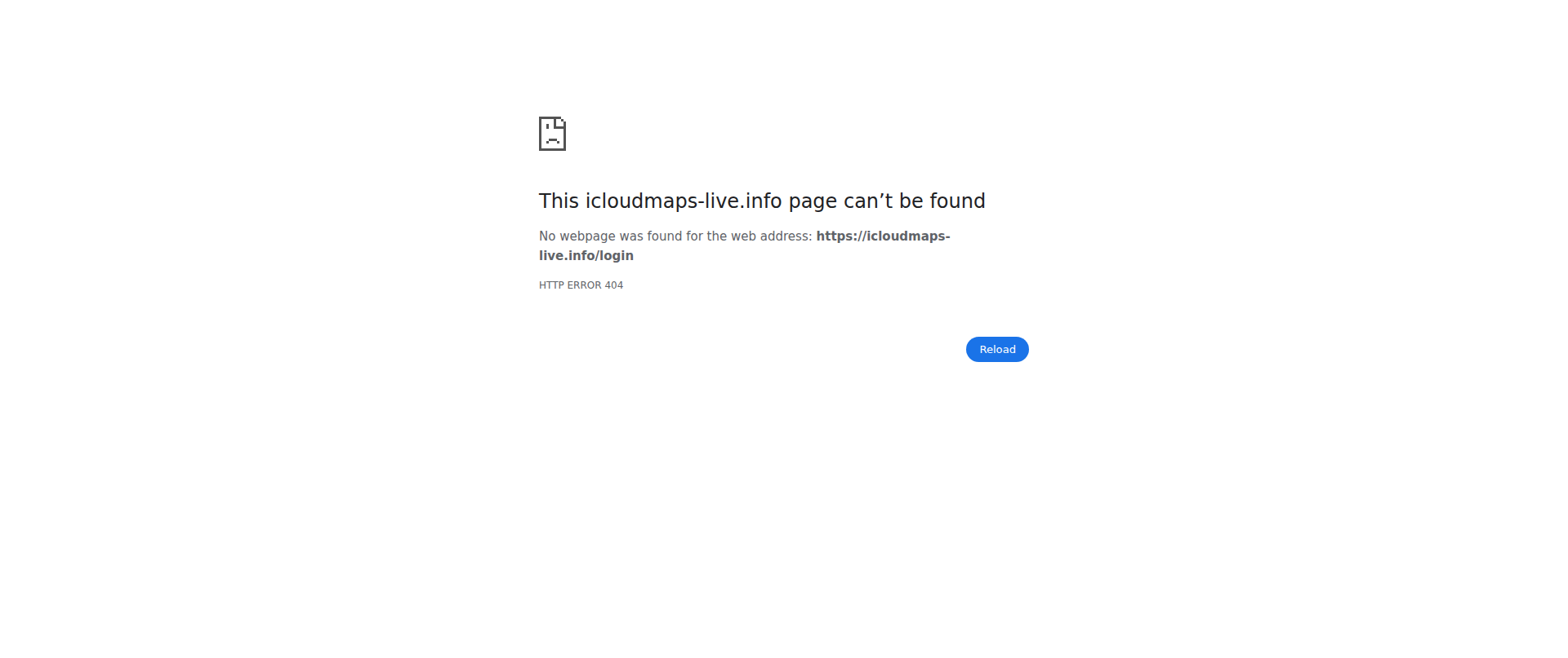Screenshot of icloudmaps-live.info