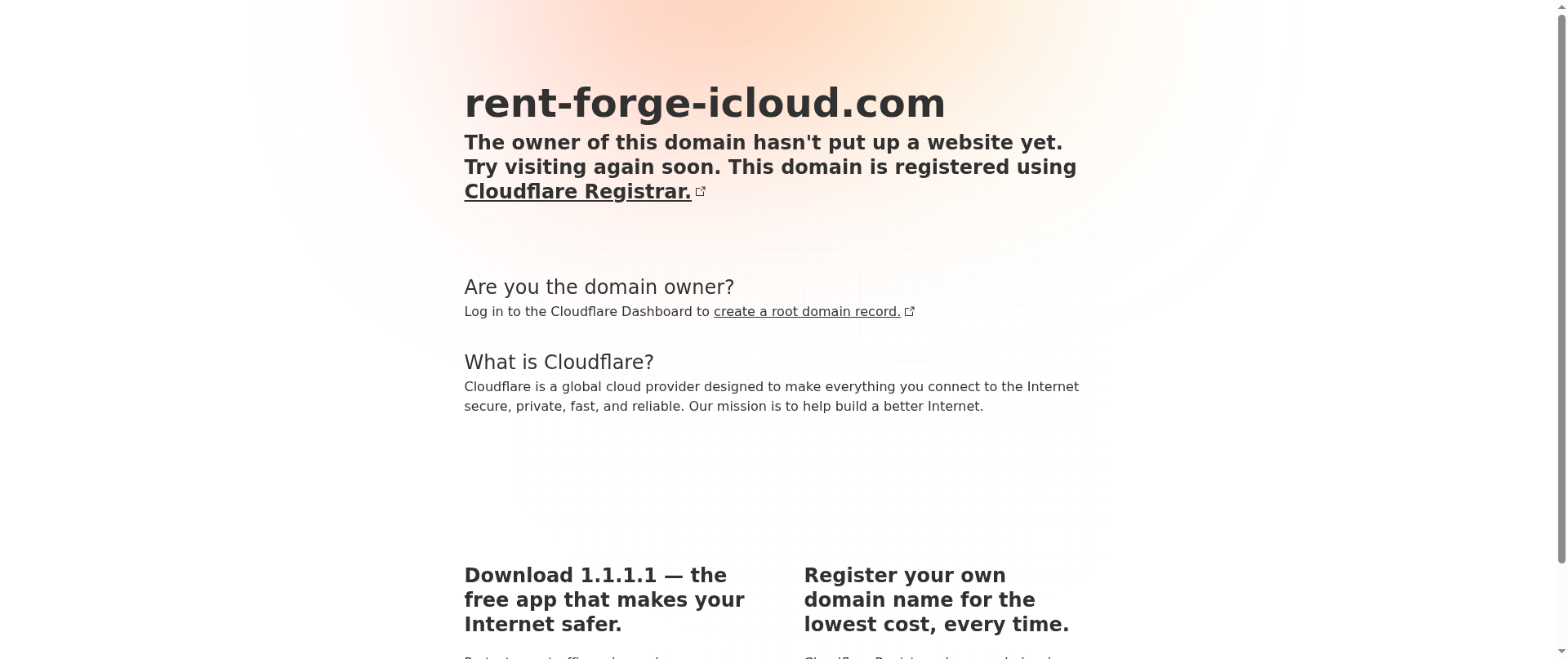 Screenshot of rent-forge-icloud.com