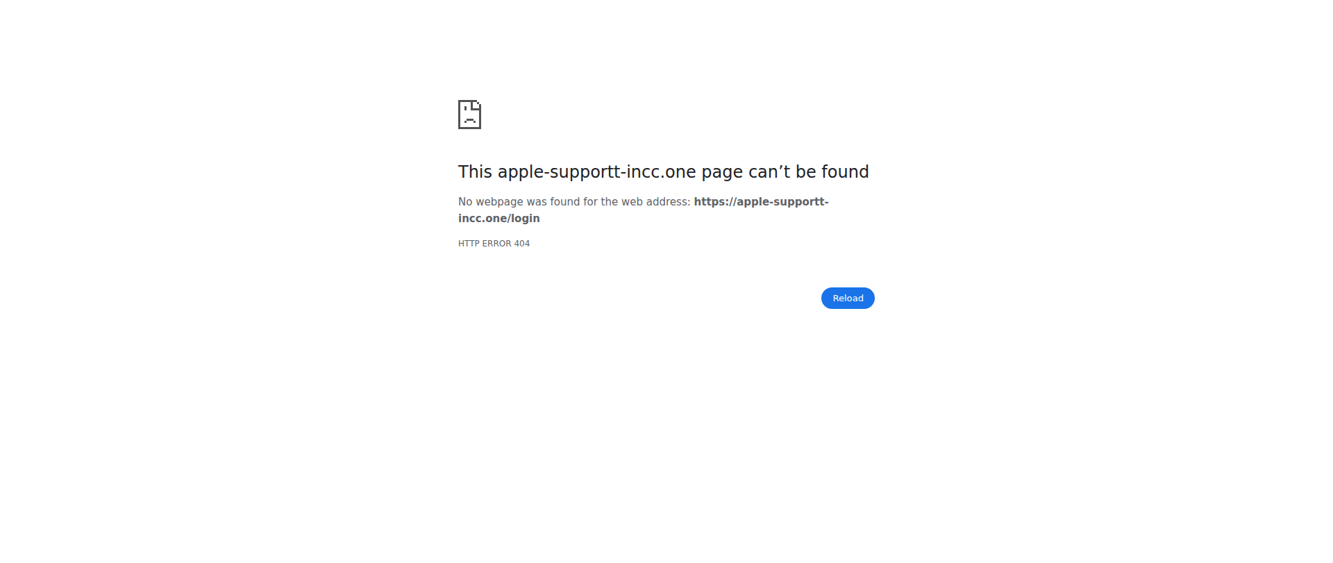 Screenshot of apple-supportt-incc.one