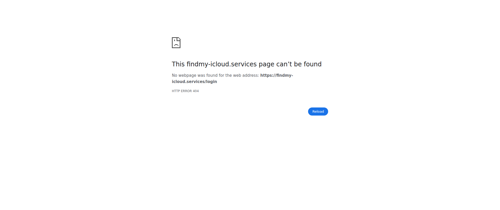 Screenshot of findmy-icloud.services