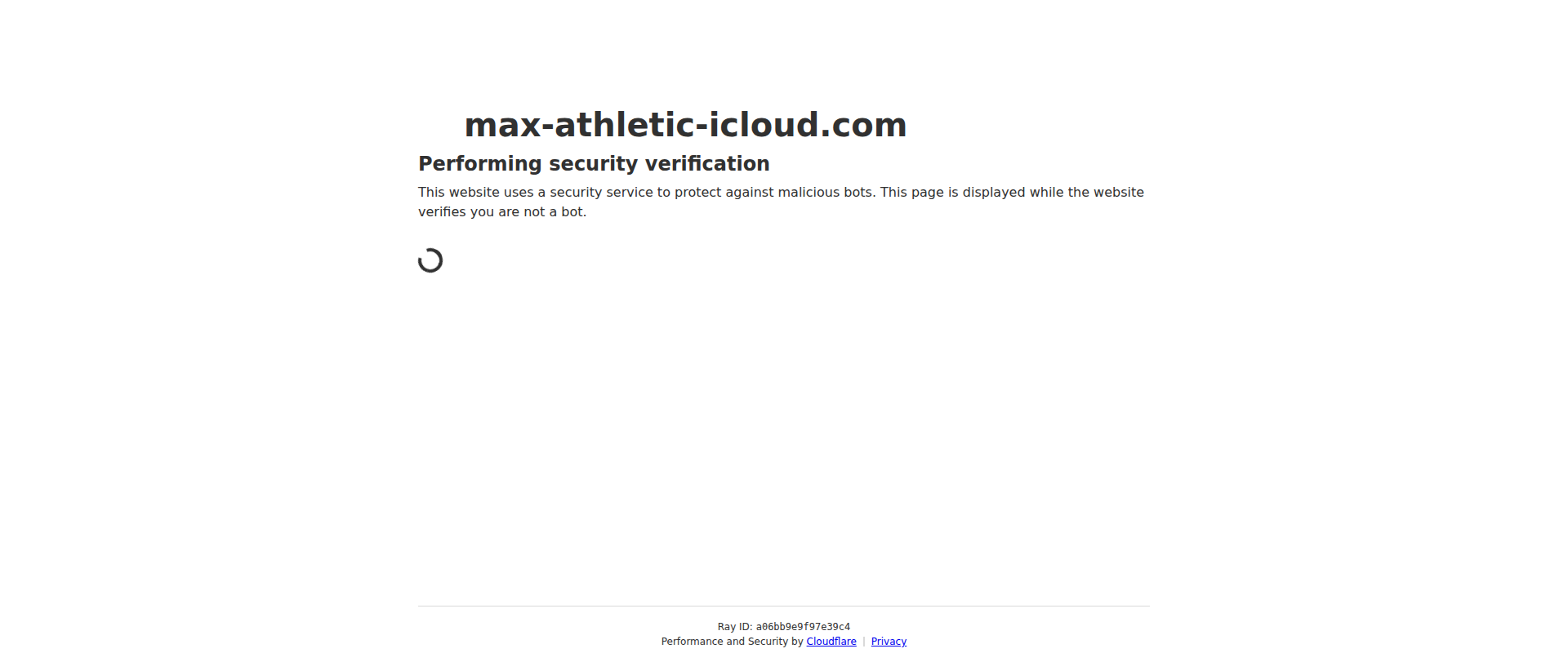 Screenshot of max-athletic-icloud.com