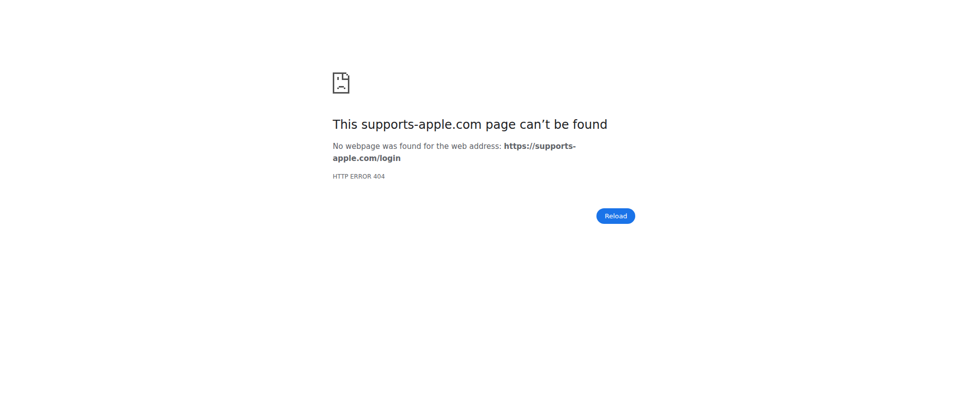 Screenshot of supports-apple.com