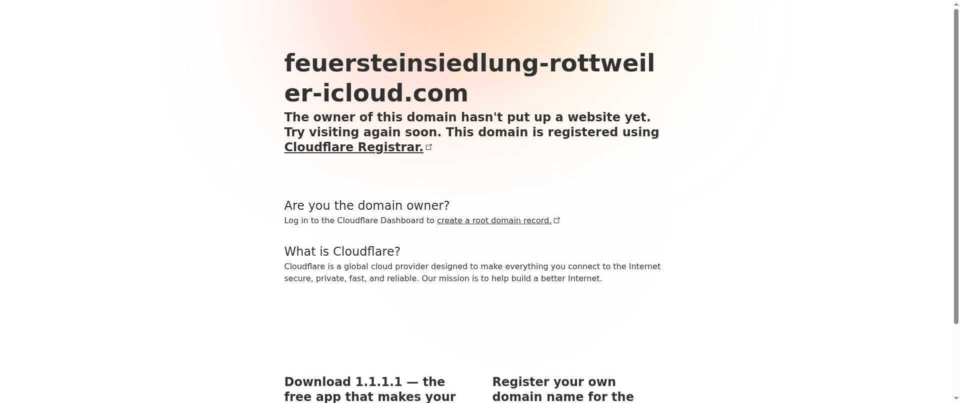Screenshot of feuersteinsiedlung-rottweiler-icloud.com