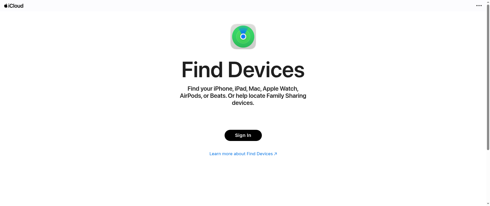 Screenshot of icloud-find.top