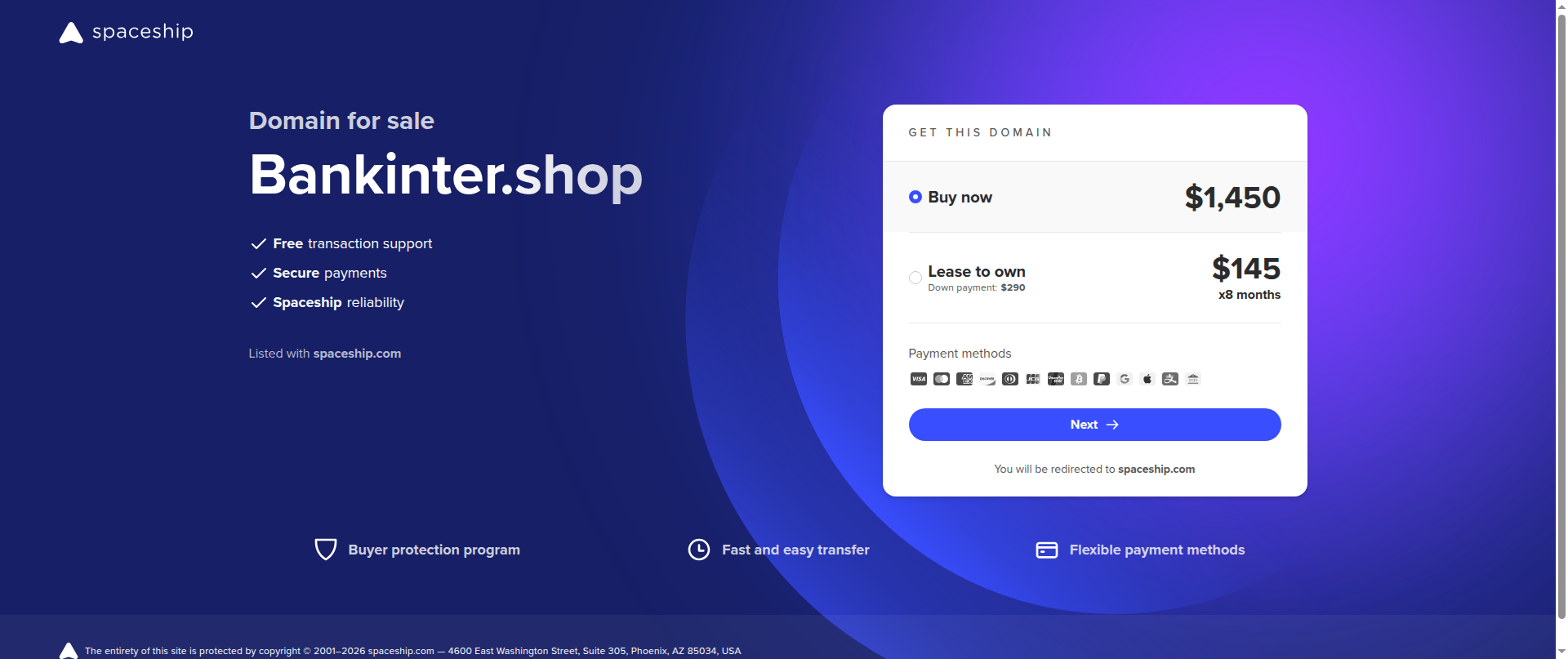 Screenshot of bankinter.shop