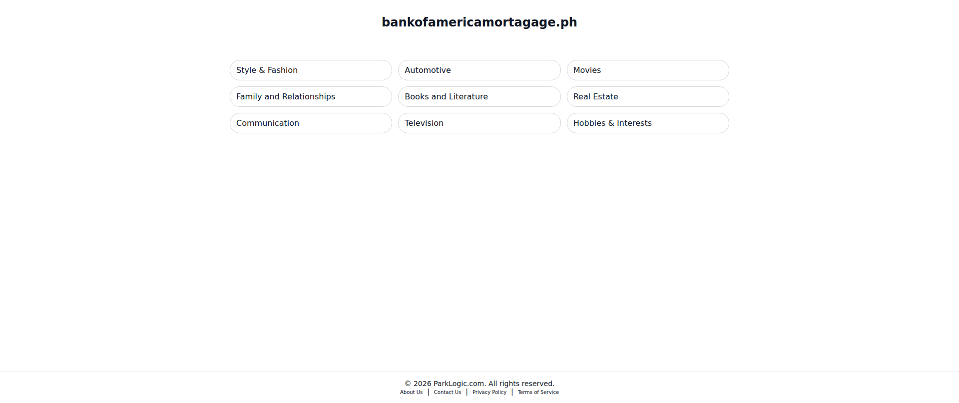 Screenshot of bankofamericamortagage.ph