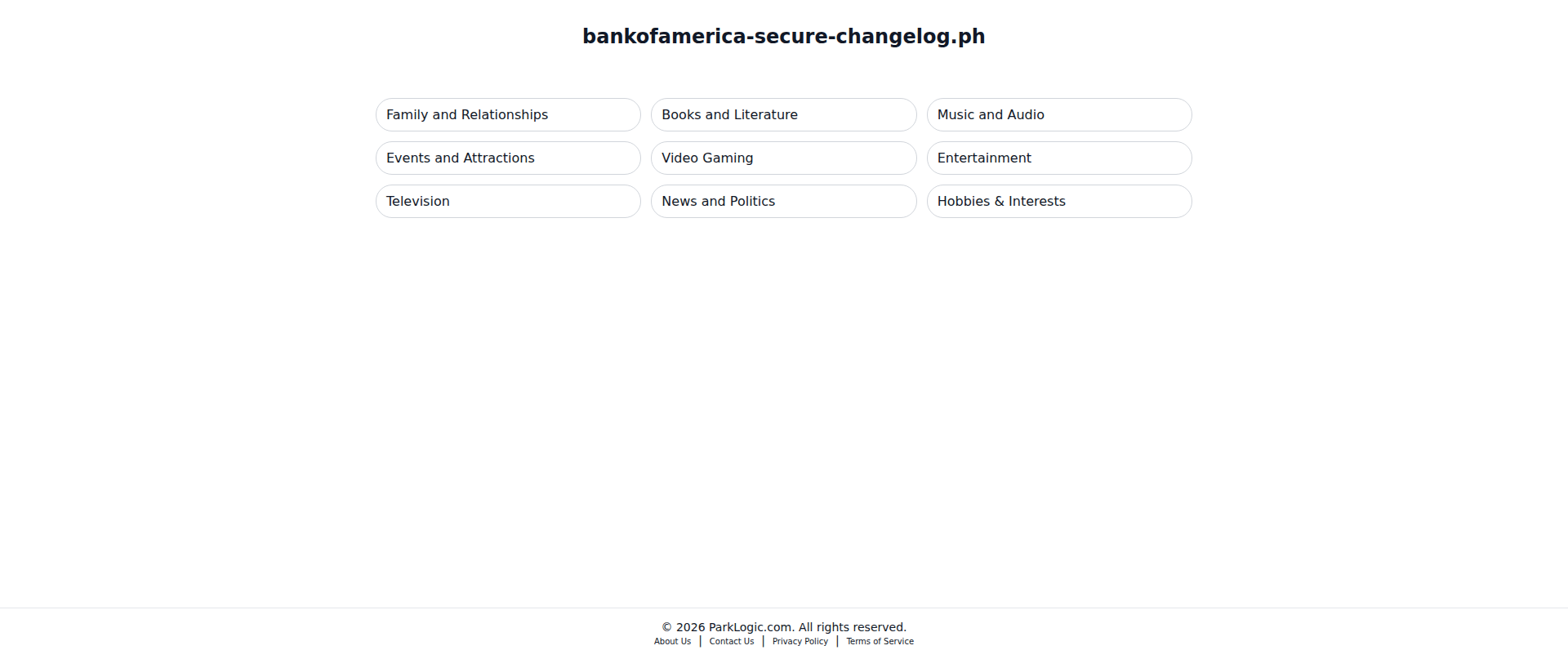 Screenshot of mail.bankofamerica-secure-changelog.ph