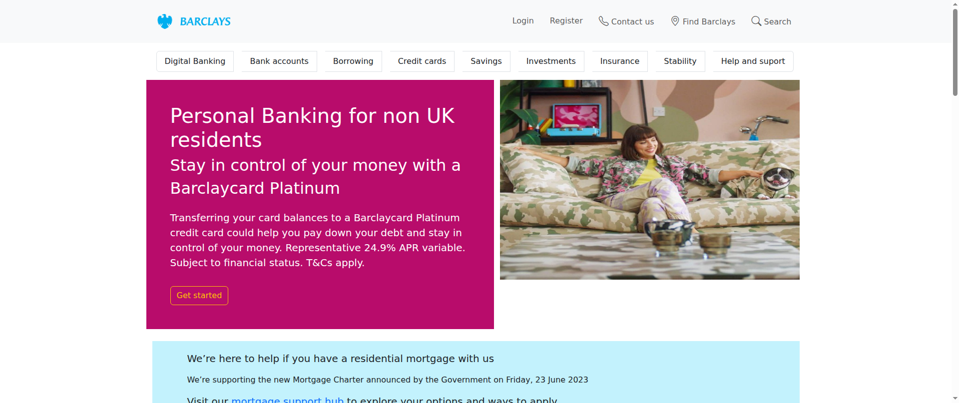 Screenshot of barclays-bank.vercel.app