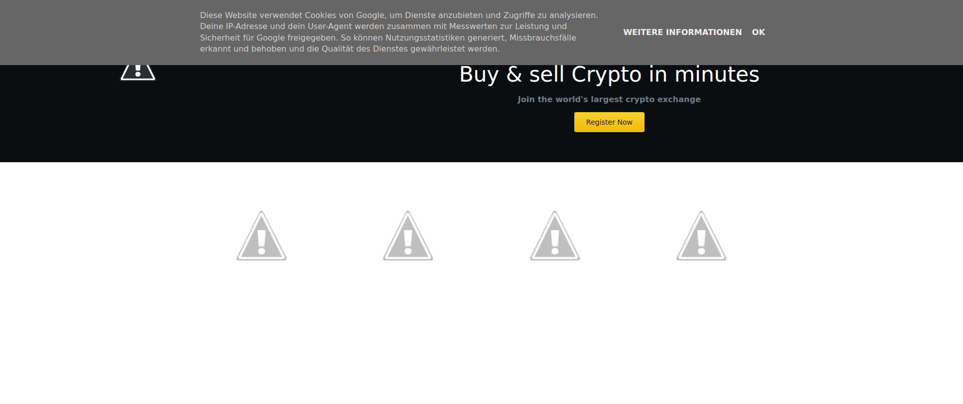 Screenshot of binance-register.blogspot.com