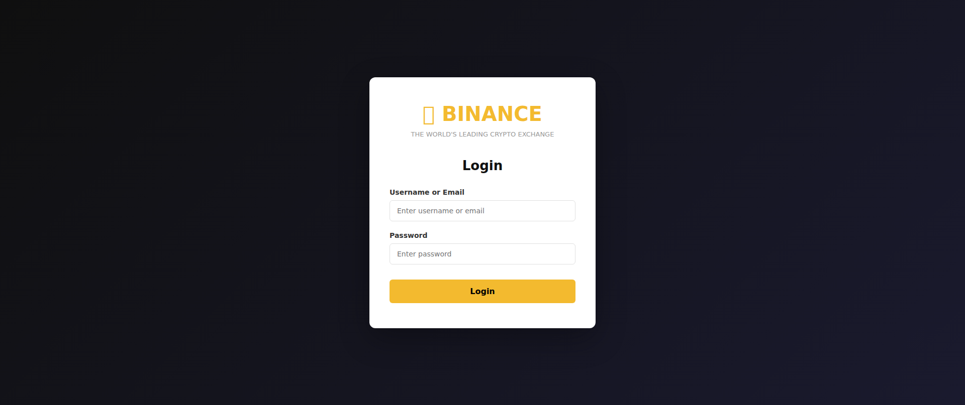 Screenshot of c-binance.github.io