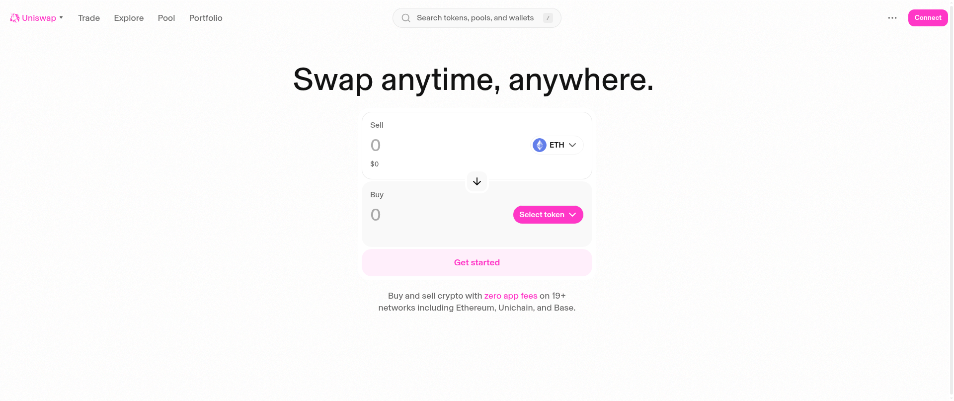 Screenshot of binance-1-2-11-uniswap.vercel.app