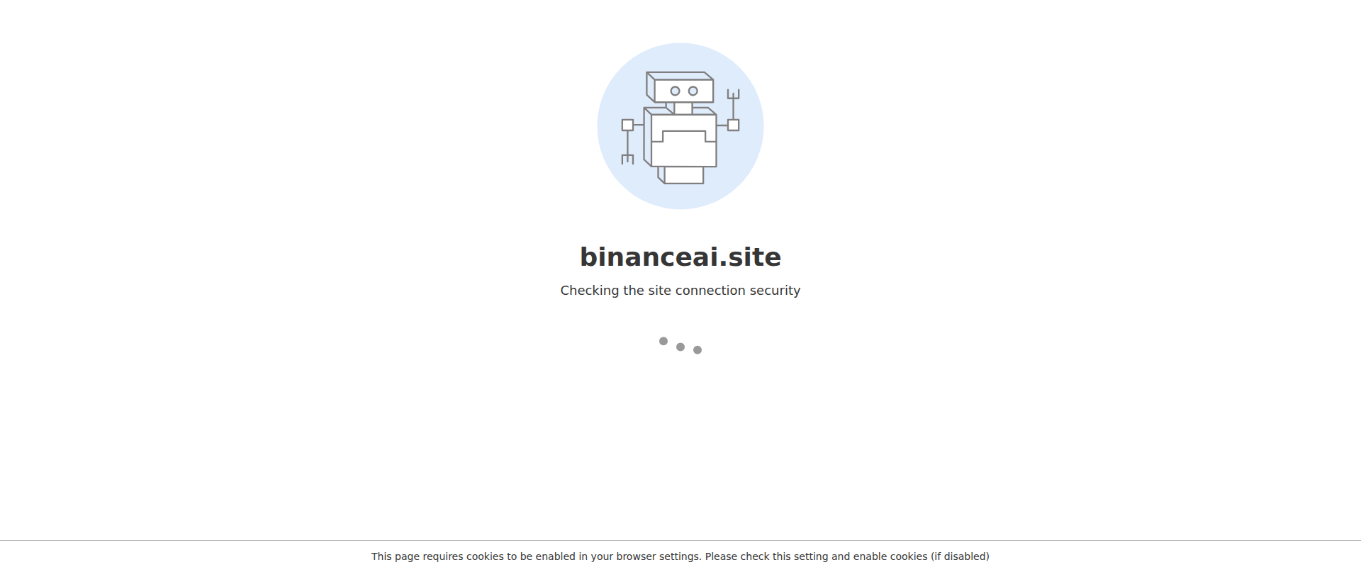 Screenshot of binanceai.site